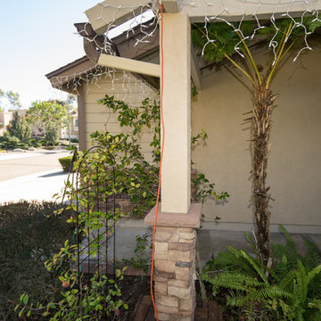 Scripps Ranch Exterior Post With Stacked Stone