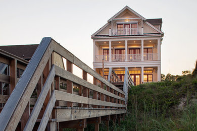 Inspiration for a coastal exterior home remodel in Charleston