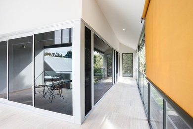 Photo of a large modern two floor house exterior in Perth.