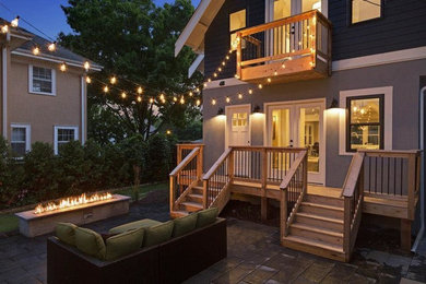 Example of a trendy exterior home design in Minneapolis
