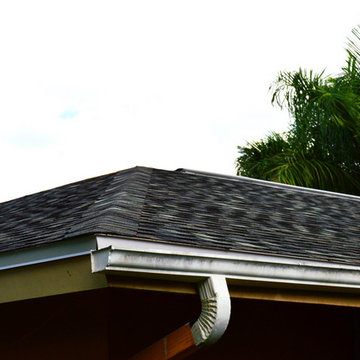 Shingle Reroof with new 6' Seamless Gutters