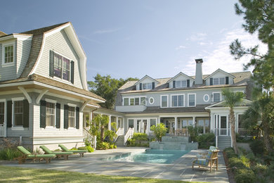 Shingle Style Beach Home with Guest House