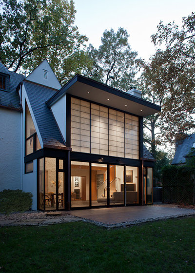 Transitional Exterior by Gardner Architects LLC
