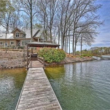 Slightly Rustic Contemporary Lake Norman Home