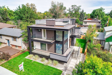 Inspiration for a modern exterior home remodel in Denver