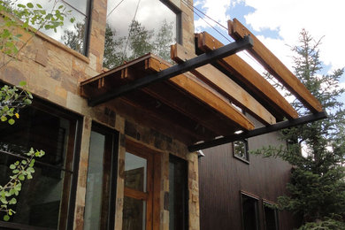 Inspiration for a contemporary exterior home remodel in Denver