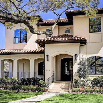 Soft Contemporary Custom Home in Bellaire, Texas