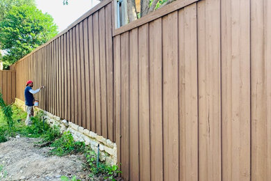 Solid color fence