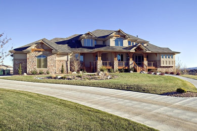 Design ideas for a traditional house exterior in Denver.