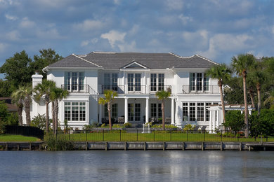 Inspiration for a timeless exterior home remodel in Jacksonville