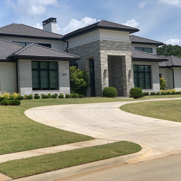 Southlake Modern 1-Story Front Elevation