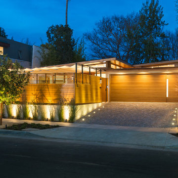 Southwest Street View with Awnings Open