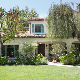 Inspiration for a mediterranean exterior home remodel in Los Angeles