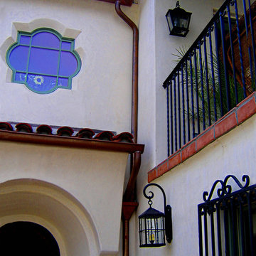 Spanish Entry to Santa Barbara Spanish Revival style