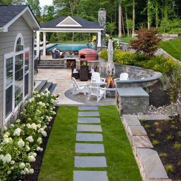 Spectacular outdoor landscaping with all the amenities