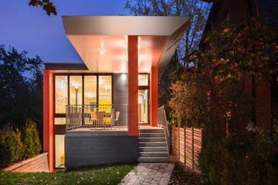 Example of a trendy exterior home design in Ottawa