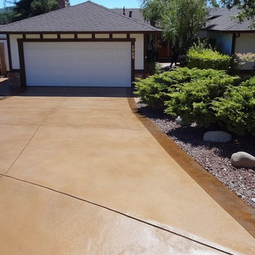 Stained Concrete Driveways