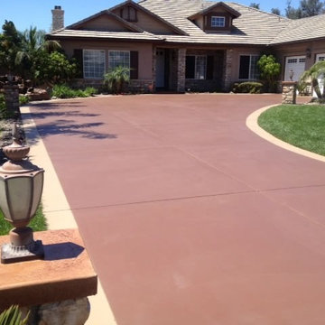 Stained Concrete Driveways