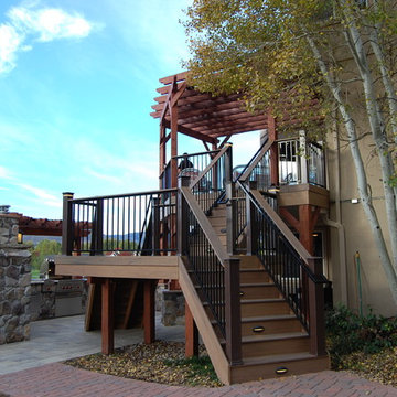 Staircase transition from Deck to Patio, Pathway