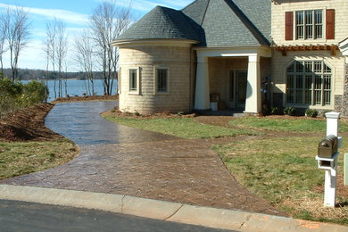 Stamped Concrete Driveway and Walkway