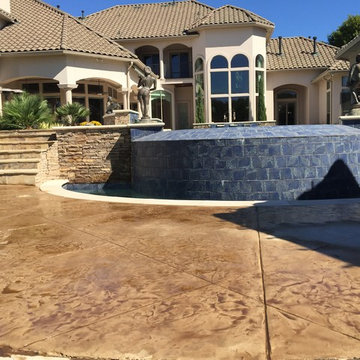 Stamped Concrete Patio, Pooldeck, Driveway and walkway.