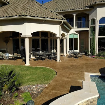 Stamped Concrete Patio, Pooldeck, Driveway and walkway.