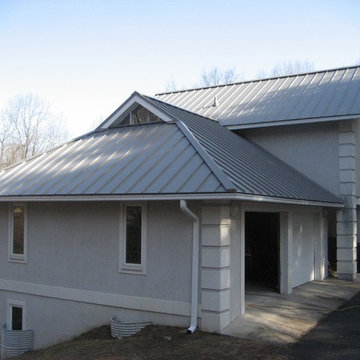 Standing Seam Metal Roofing in Dove Gray