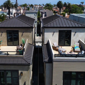 Standing seam metal roofs, Huntington Beach