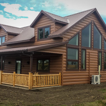 Stanley, North Dakota New Cedar Log Home