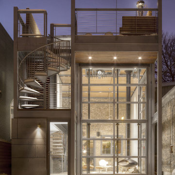 Steel & Glass Operable Bi-fold Door (Closed)