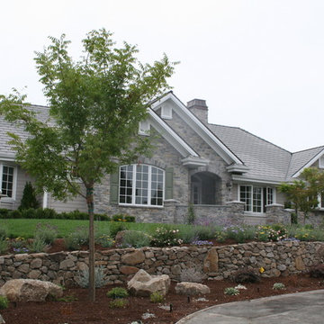 Stone Exterior Remodel on Single-Level Home