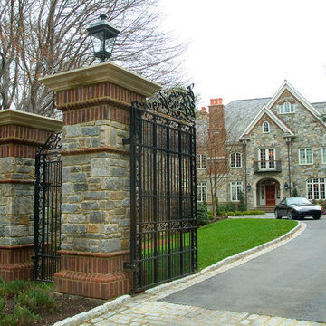 Stone gate entry