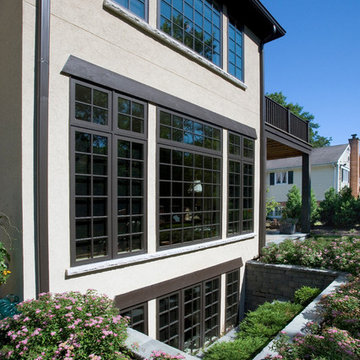 Stone Window Well Sheds Light into Basement
