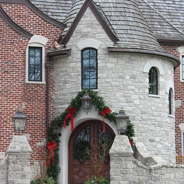 Stratford Natural Stone Veneer Residential Home Turret