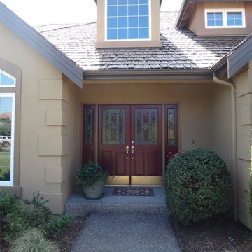 Stucco Exterior Paint Color Makeover AFTER