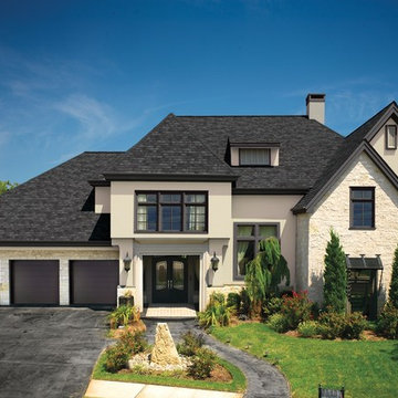 Stunning GAF Camelot II Charcoal Shingle Roof