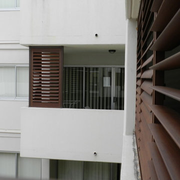 Stylish Privacy with Aluminum Shutters
