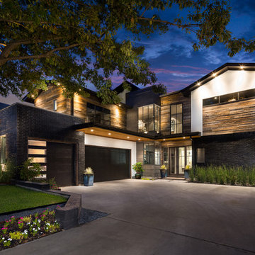 75 Contemporary Brick Exterior Home Ideas You'll Love - January, 2025 | Houzz