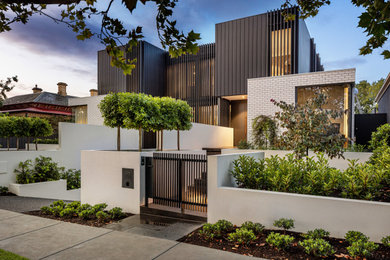 Inspiration for a modern exterior home remodel in Melbourne