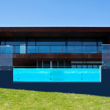 Swimming pool window feature