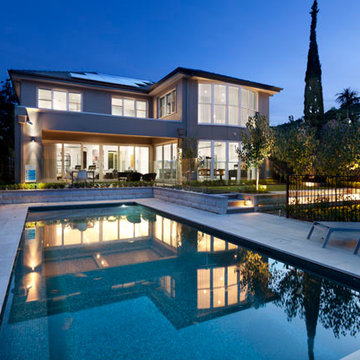 Sydney builders, Chateau - Hunters Hill House - Pool Exterior Lights