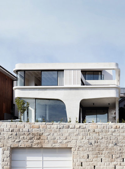 Trendy Hus & facade by Luigi Rosselli Architects