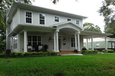 Design ideas for a classic house exterior in Tampa.