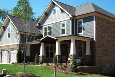 Inspiration for a traditional house exterior in Charlotte.