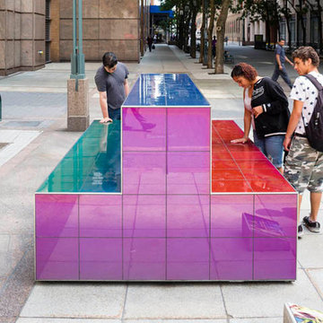 Temperature Sensitive Interactive Color Changing Bench