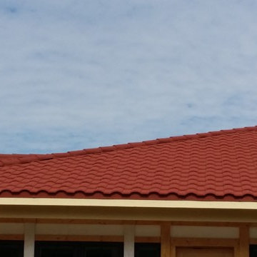 Terra-Cotta Stone Coated Metal Tile Roof