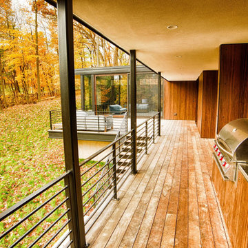 Terraced House - Elm Grove - Modern Wood Exterior in a Wooded Suburban Setting