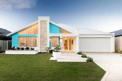 Nautical house exterior in Perth.