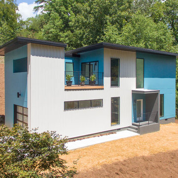 The Blue Modern House