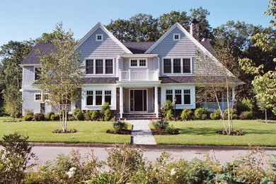 Example of a large classic exterior home design in Boston